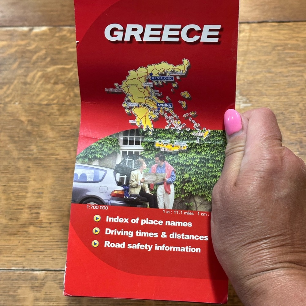 Greece Travel Map‎ Brochure - Red Cover